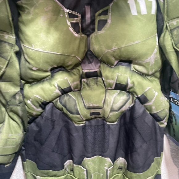 HALO Infinite Master Chief 117 Deluxe quilted Halloween Costume Size-various - Picture 7 of 11